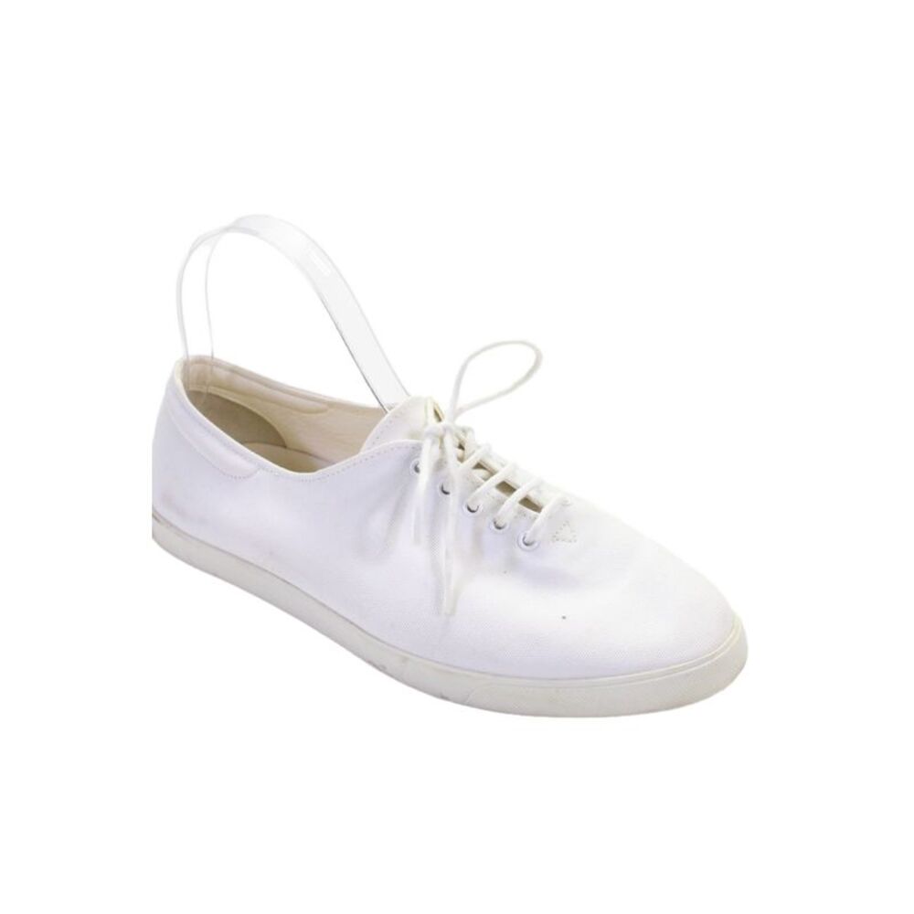 The Row Womens Canvas Low Top Sneakers White Size 38.5 8.5